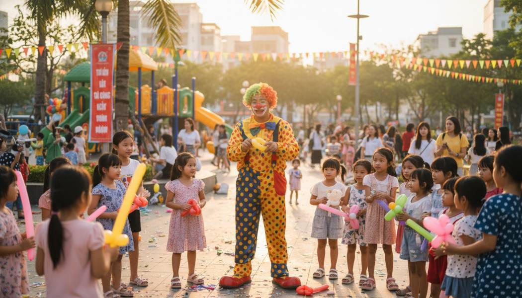 Dịch Vụ Chú Hề Vặn Bóng Tại Quận 8