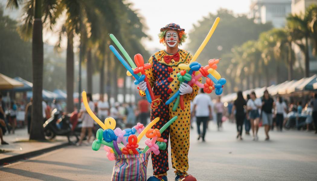 Giá Thuê Chú Hề Vặn Bóng Tại Quận 10