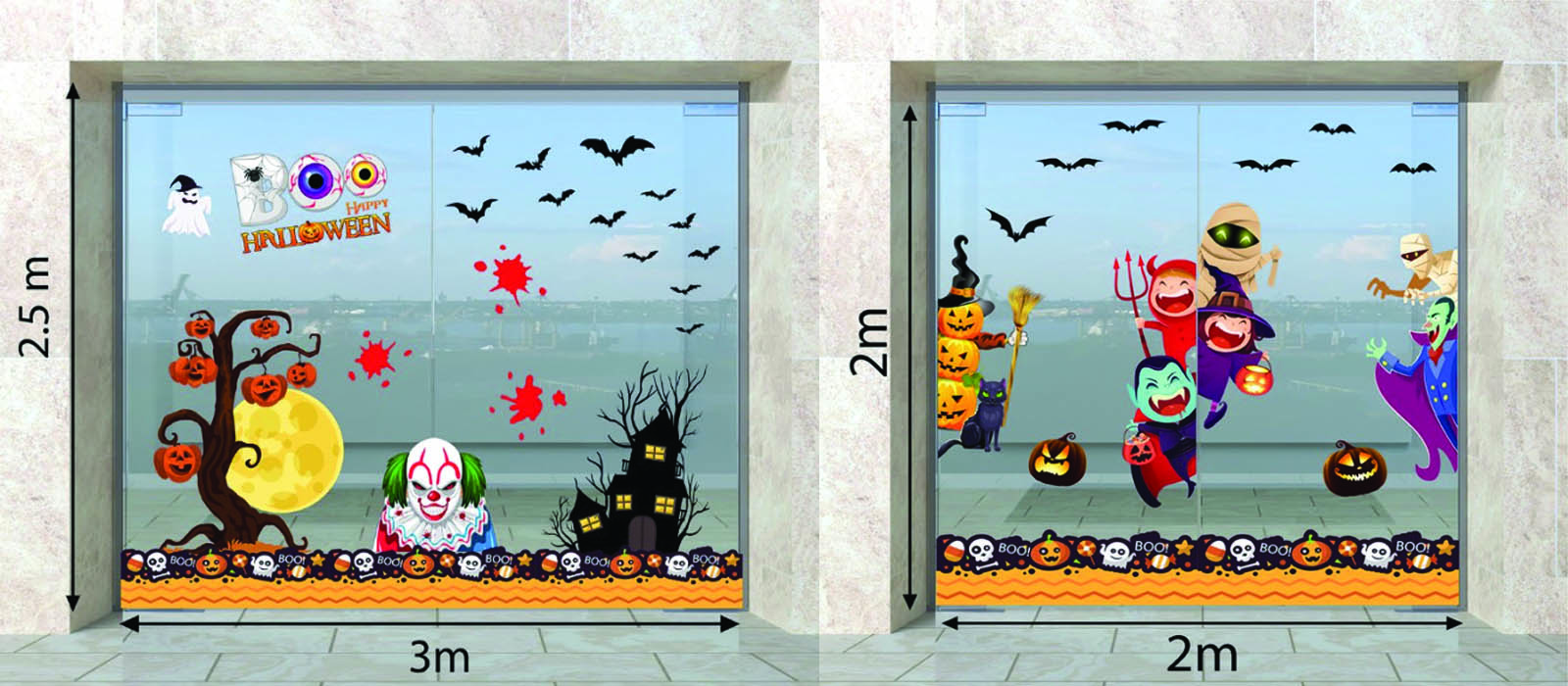 decal trang trí halloween giá tốt