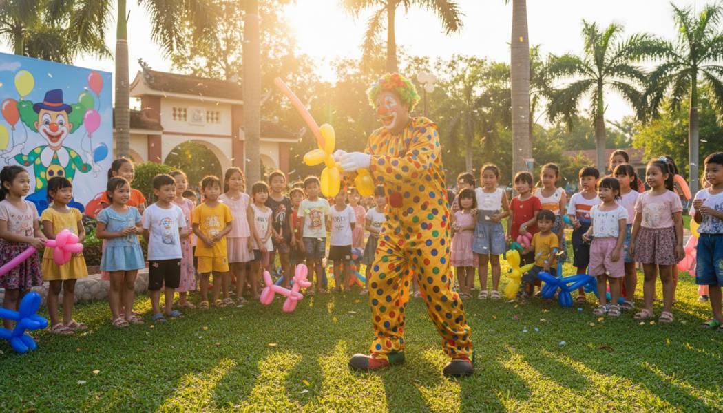 Dịch Vụ Chú Hề Vặn Bóng Tại Bình Phước