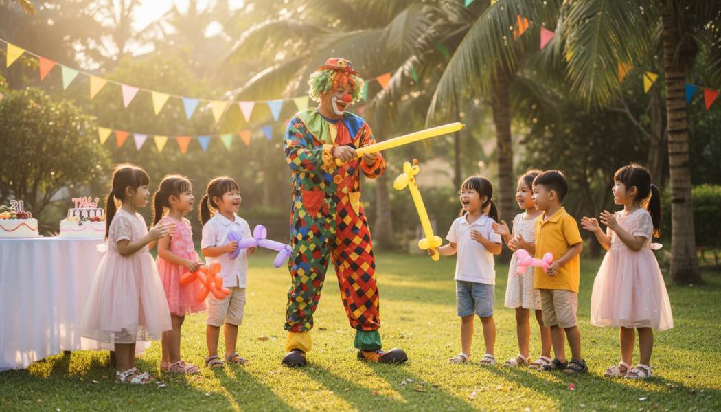 Dịch Vụ Chú Hề Vặn Bóng Tại Củ Chi