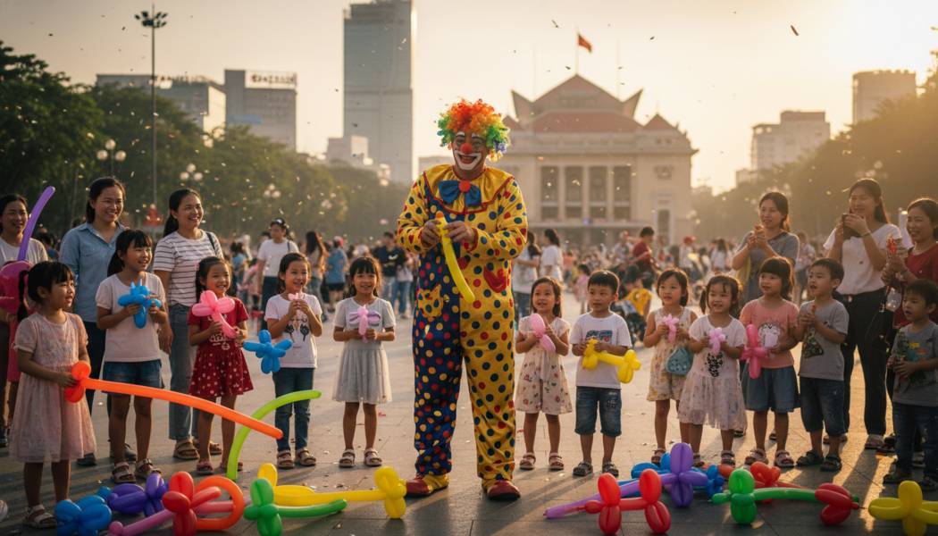 Dịch Vụ Chú Hề Vặn Bóng Tại Quận 1
