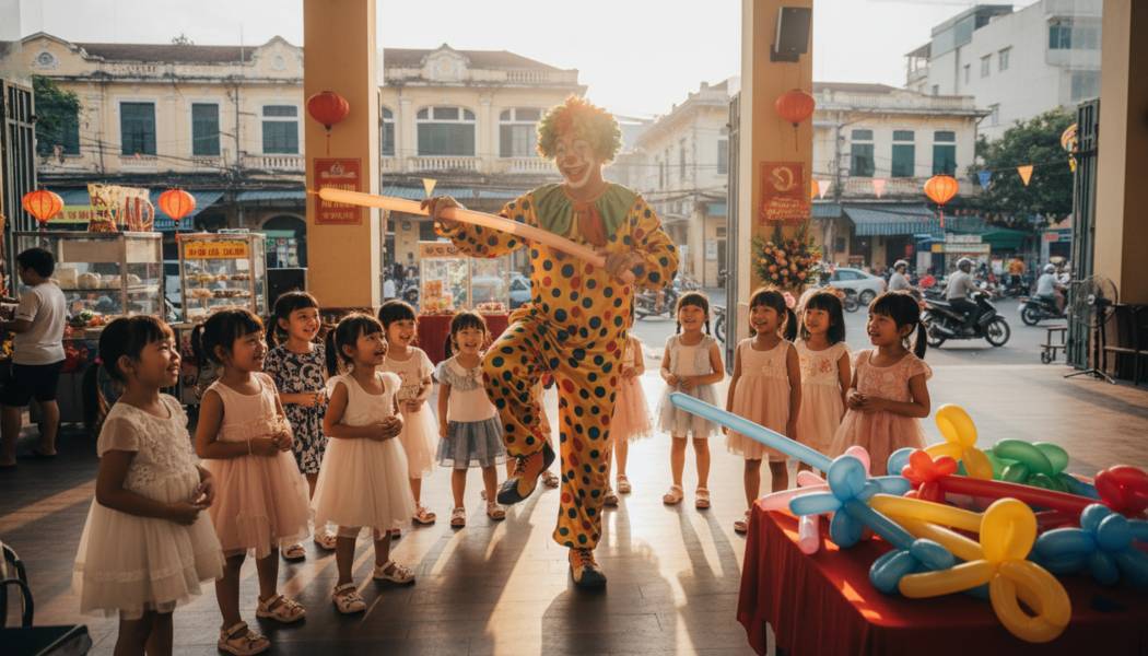 Dịch Vụ Chú Hề Vặn Bóng Tại Quận 5