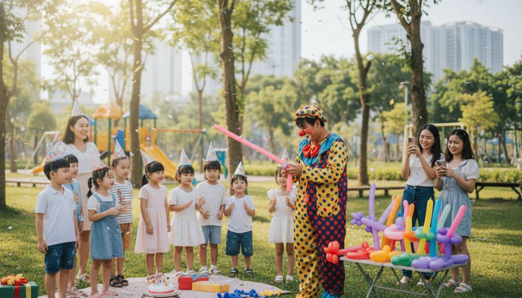 Dịch Vụ Chú Hề Vặn Bóng Tại Quận 9