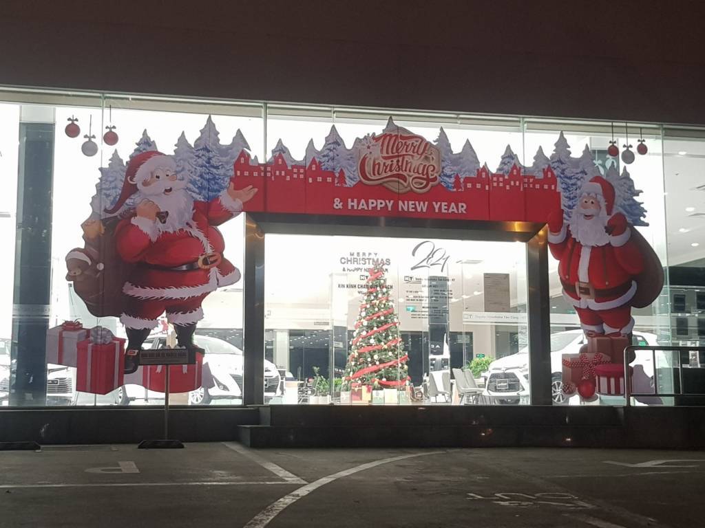 dịch vụ trang trí noel decal dán kính dịch vụ trang trí noel decal dán kính