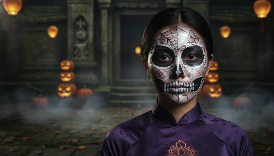 Dịch Vụ Vẽ Mặt Halloween Tại Long An 