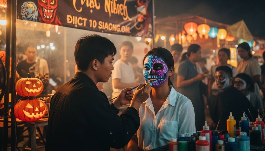 Dịch Vụ Vẽ Mặt Halloween Tại Quận 10
