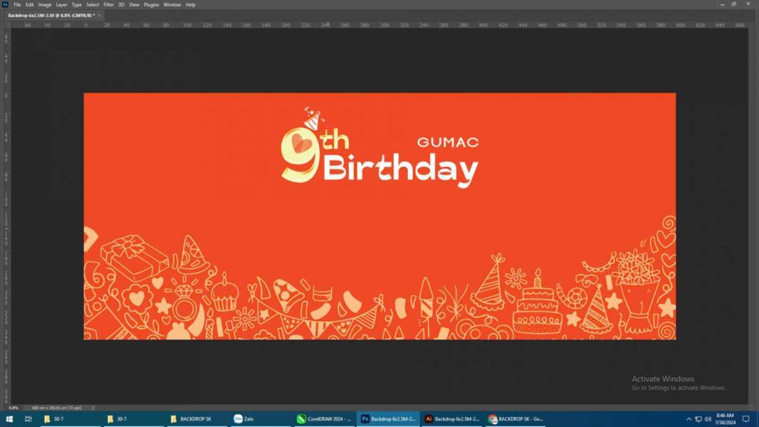 ĐƠN VỊ THI CÔNG BACKDROP SỰ KIỆN TẠI NHÀ BÈ-DEMO