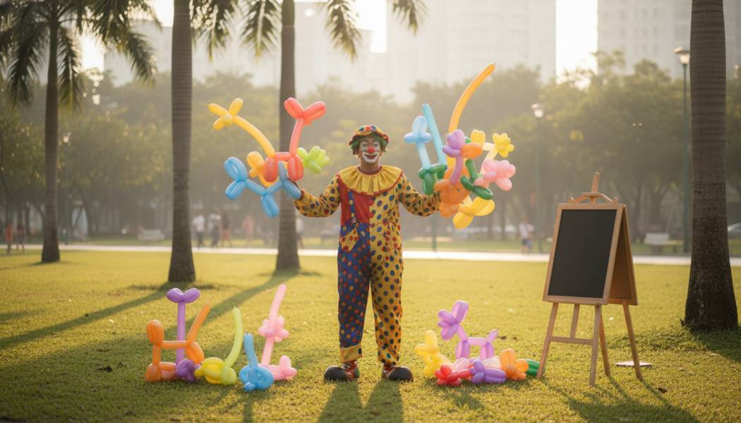Giá Thuê Chú Hề Tạo Hình Bong Bóng Tại Bình Thạnh 