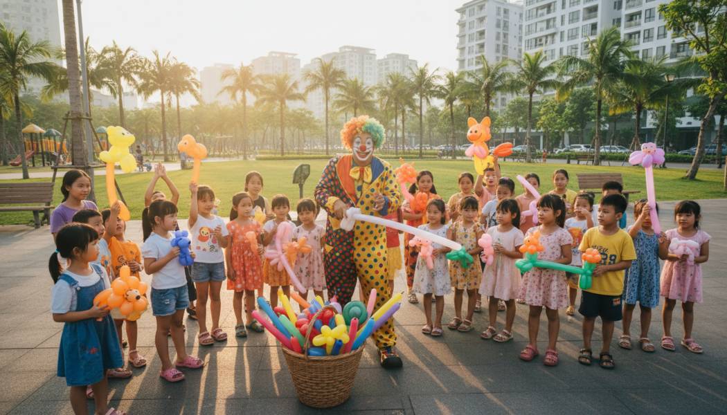 Giá Thuê Chú Hề Tạo Hình Bong Bóng Tại Quận 2