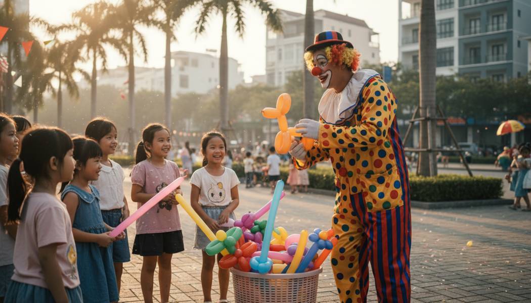 Giá Thuê Chú Hề Tạo Hình Bong Bóng Tại Quận Tân Phú