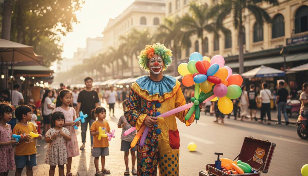 Giá Thuê Chú Hề Thổi Bóng Tại TPHCM 