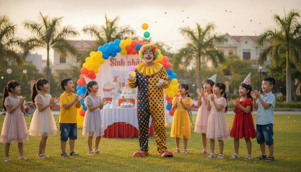 Thuê Chú Hề Tổ Chức Sinh Nhật Tại Bình Chánh