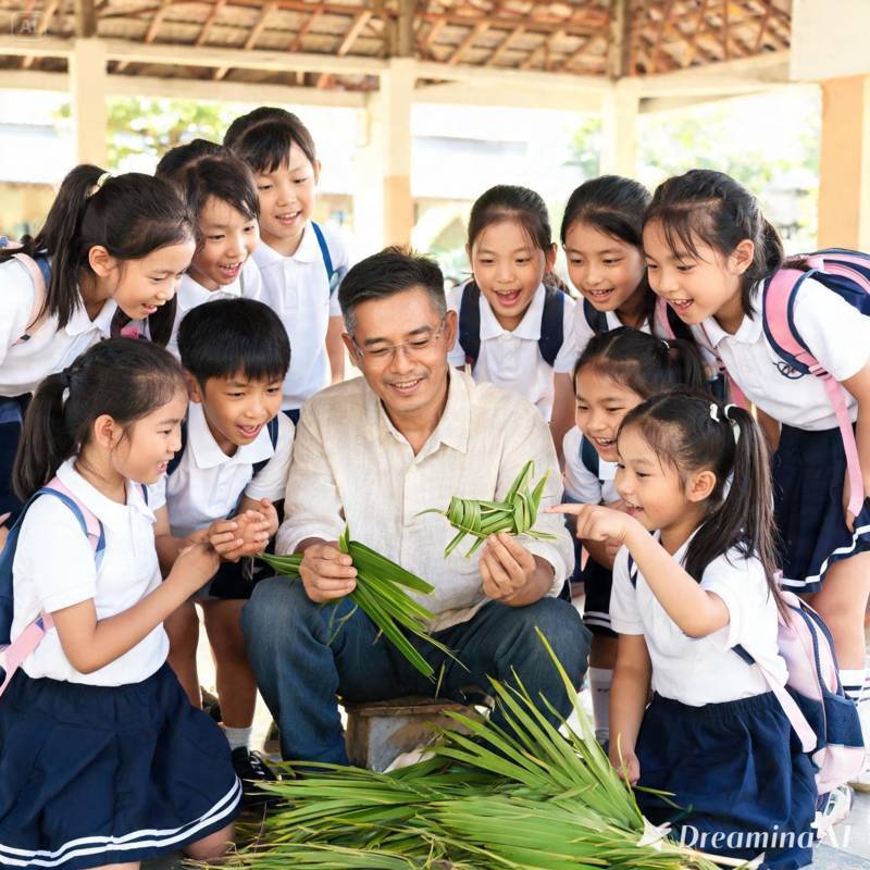 thuê nghệ nhân đan lá dừa-3 thuê nghệ nhân đan lá dừa-3