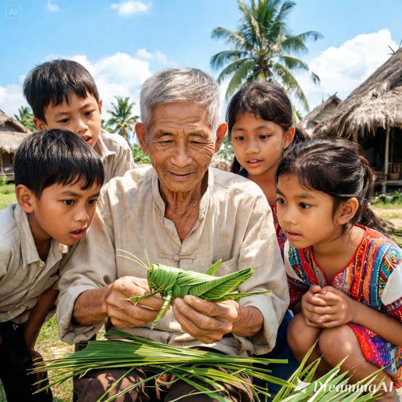 thuê nghệ nhân xếp lá dừa-3 thuê nghệ nhân xếp lá dừa-3