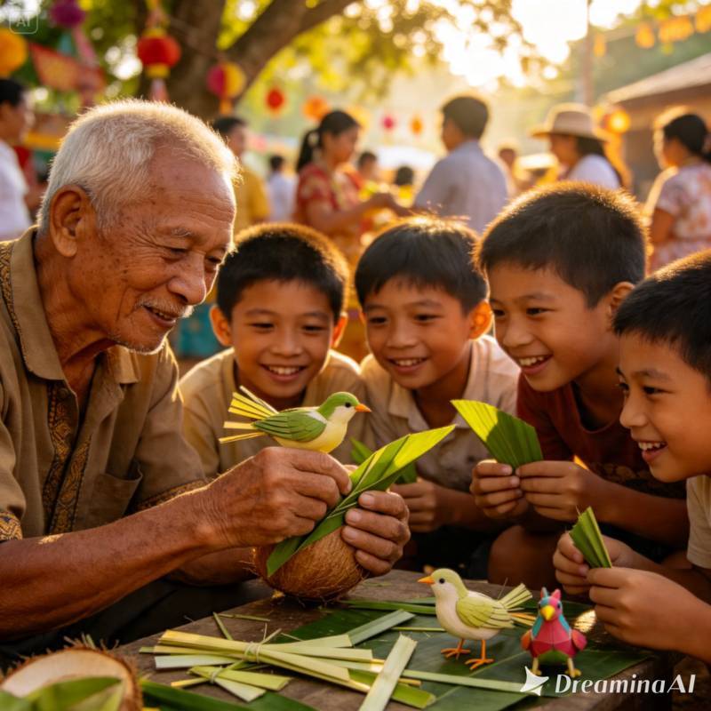 thuê nghệ nhân xếp lá dừa tại bình phước-3