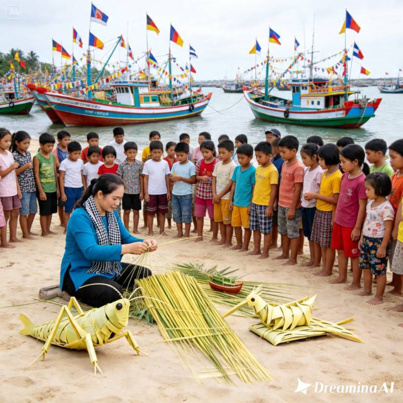thuê nghệ nhân xếp lá dừa tại nhà bè-3 thuê nghệ nhân xếp lá dừa tại nhà bè-3