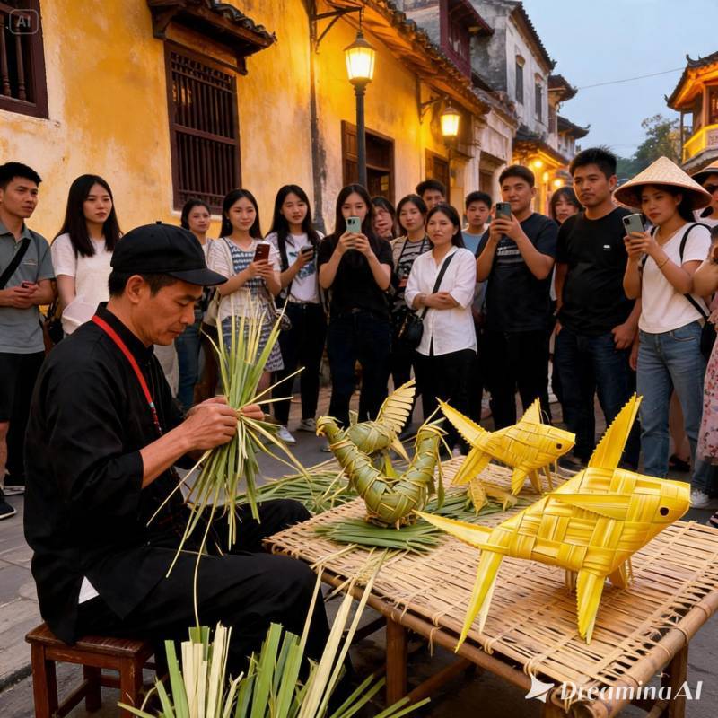 thuê nghệ nhân xếp lá dừa tại quận 2-3 thuê nghệ nhân xếp lá dừa tại quận 2-3