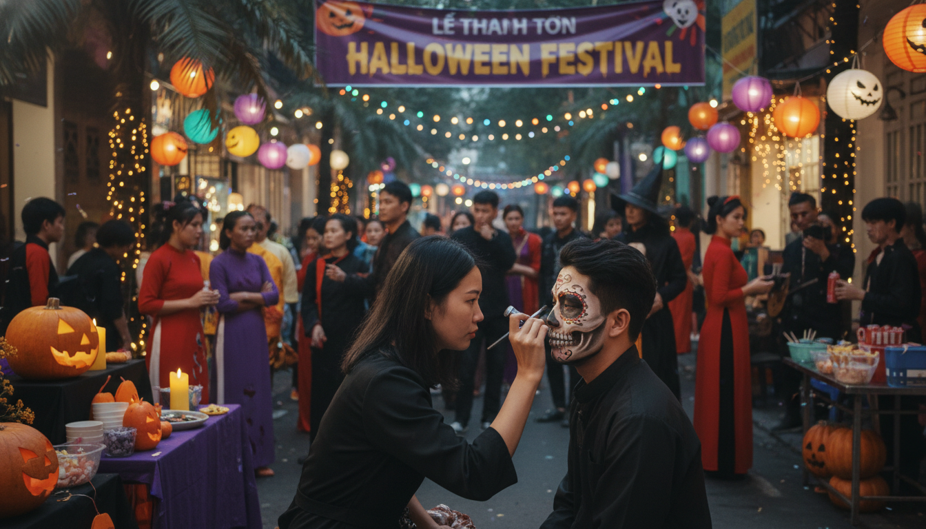Dịch Vụ Vẽ Mặt Halloween Tại Quận 2