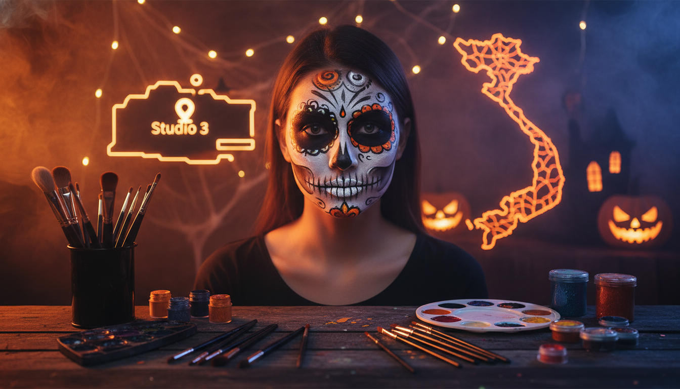 Dịch Vụ Vẽ Mặt Halloween Tại Quận 3