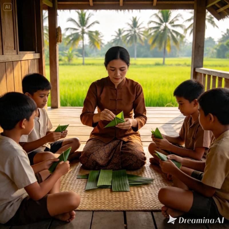THUÊ NGHỆ NHÂN XẾP LÁ DỪA TẠI CỦ CHI